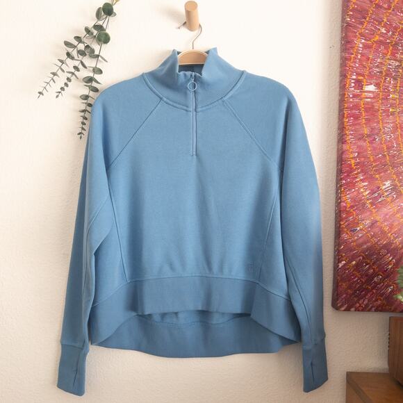 Sweaty Betty Blue Half-Zip Sweatshirt - Picture 1 of 4